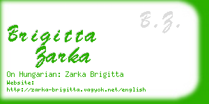 brigitta zarka business card